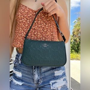 Forest green purse